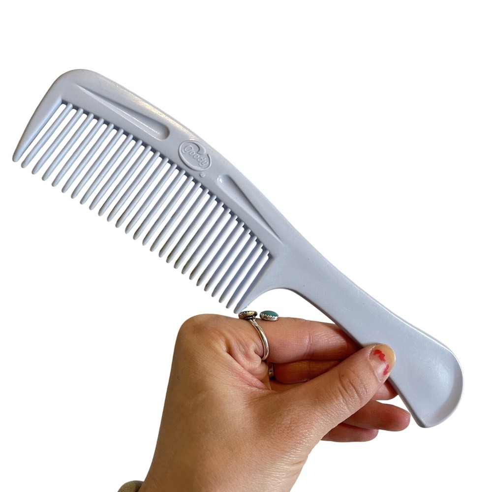 Vintage Goody‎ Blue 8.5" Pocket Comb Retro Groovy Old School Prop